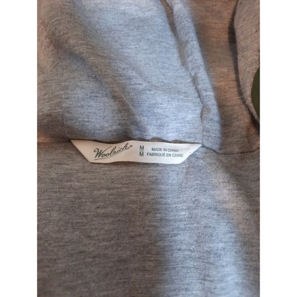 Ladies Woolrich long Women's Size medium green puffer Hooded Jacket - Picture 4 of 9